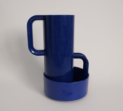 Tazas y bowl azul por Heller